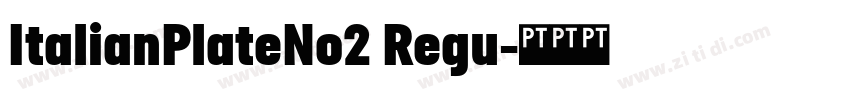 ItalianPlateNo2 Regu字体转换
